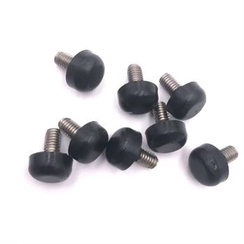 Black Round Rubber Feet With Bolt Stainless Steel